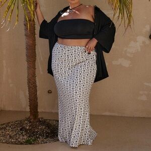 Princess Polly Curve linen maxi skirt